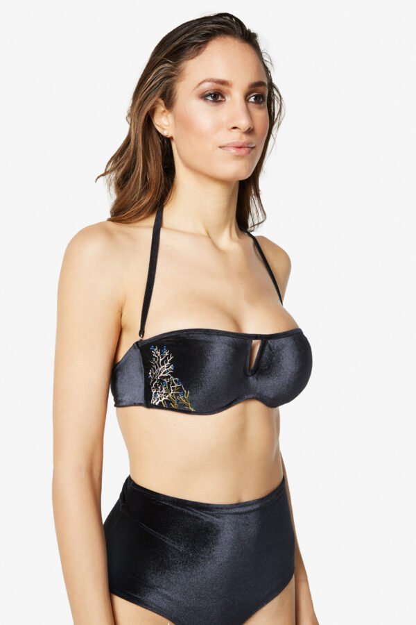 Pam Strass- Fascia bikini con ricamo