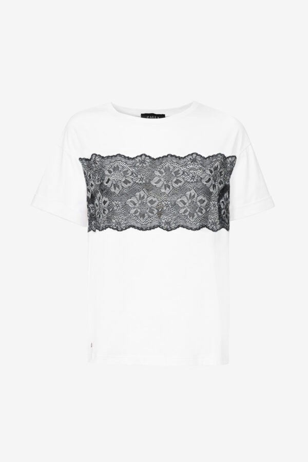 Marissa - T-shirt con dettaglio in pizzo