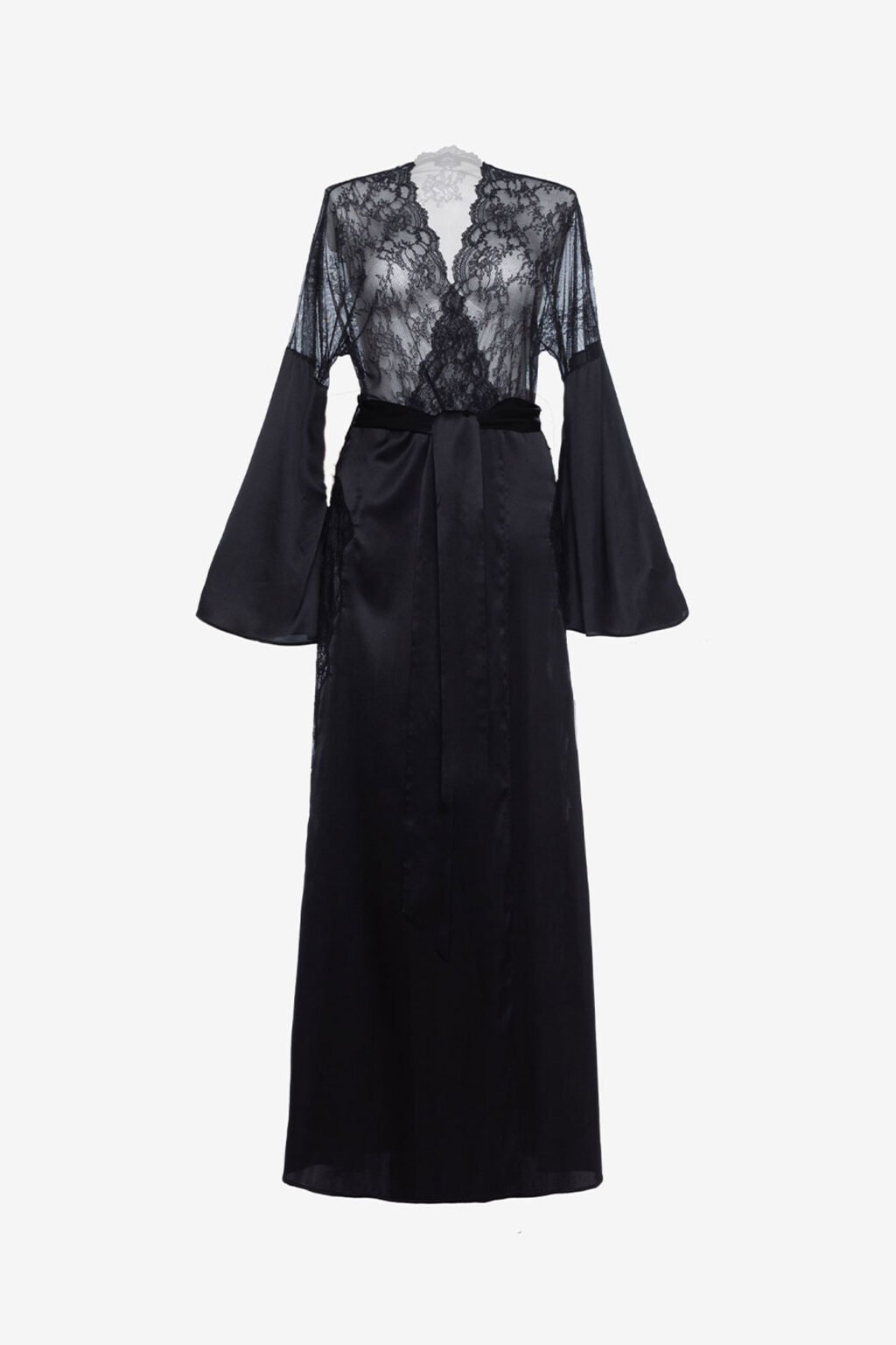 Lace Long Sleeve Dressing Gown